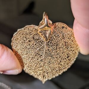 Gold Leaf Pendant